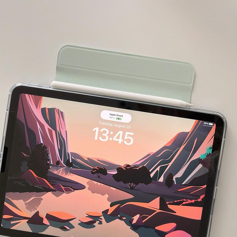 Чехол для iPad Air Pro 4 5 6 7 8 9 10 Поколения 10.9 10.2 11 12.9 13 дюймов Кожаная подставка Прозрачный Жесткий чехол для планшета