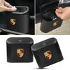 Car Vehicle Case Storage Box Black ABS Square Pressing Trash Can For Boxster Cayenne Panamera Macan Cayman 911 918 996 917 991