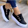 Fashion Women's Sports Shoes Fashion Lace Up 2024 Spring and Autumn Vulcanized Shoes Casual Round Toe Flat Shoes Zapatos De Mujer