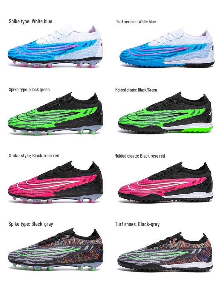 Ronaldo X10 Fly-Knit AG Soccer Shoes for Men and Women - Low-Top Turf Training Cleats