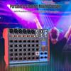 AG8 Portable 8Channel Mixing Console Digital Audio Mixer +48V Phantom Power Supports BT/USB/MP3