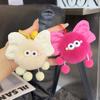 Cute Rabbit Rex Bow Briquettes Elf Action Bag Hanging Cartoon Plush Keychain Toy