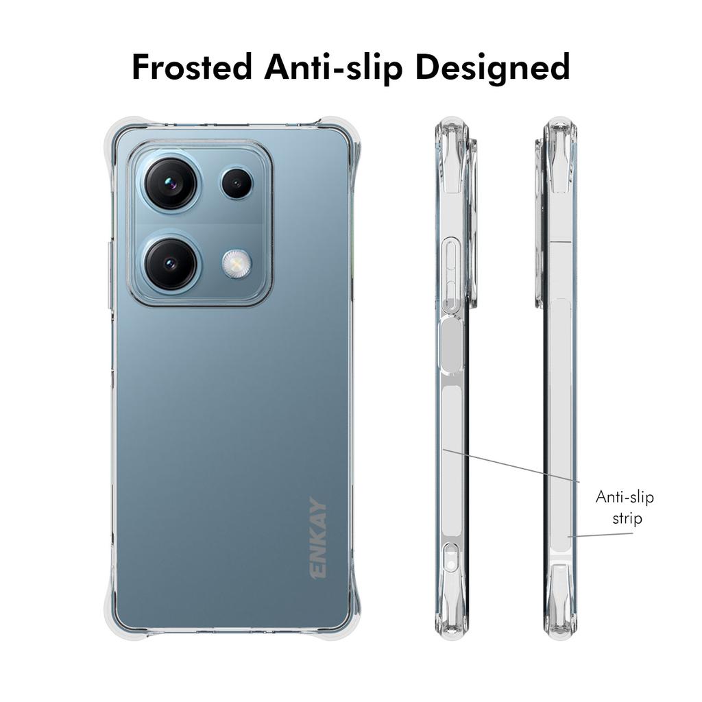 For Xiaomi Redmi Note 14S 4G Clear Phone Case ENKAY HAT PRINCE Shockproof Anti-slip TPU Cover