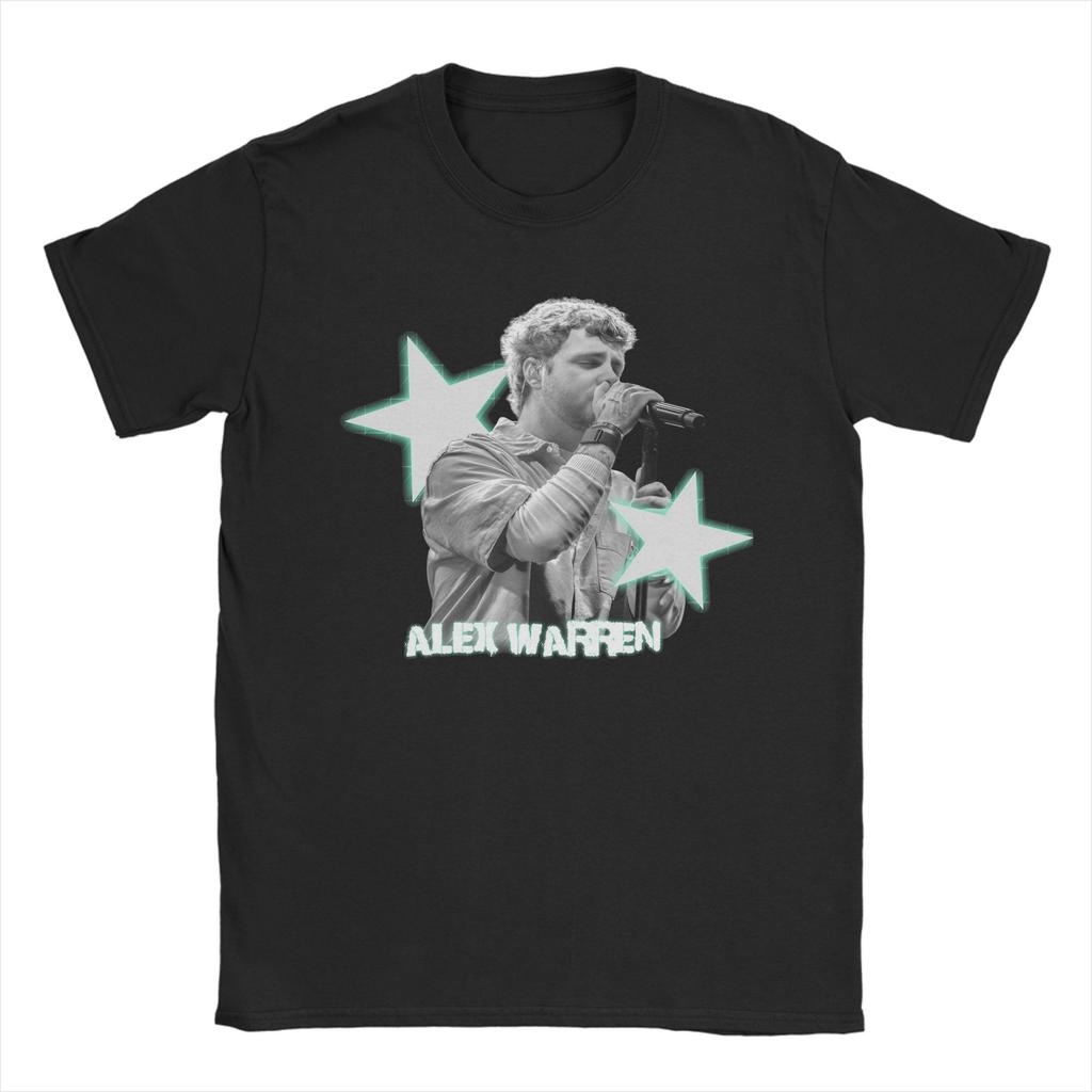 Mens TShirt Alex Warren Tour Vintage Cotton Tees Short Sleeve T Shirt Round Neck Clothes New Arrival