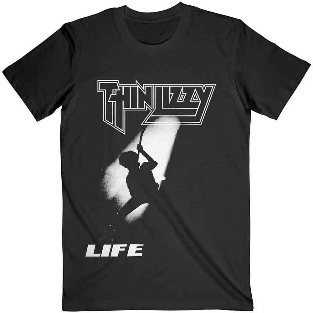 Thin Lizzy Life T-Shirt Black New