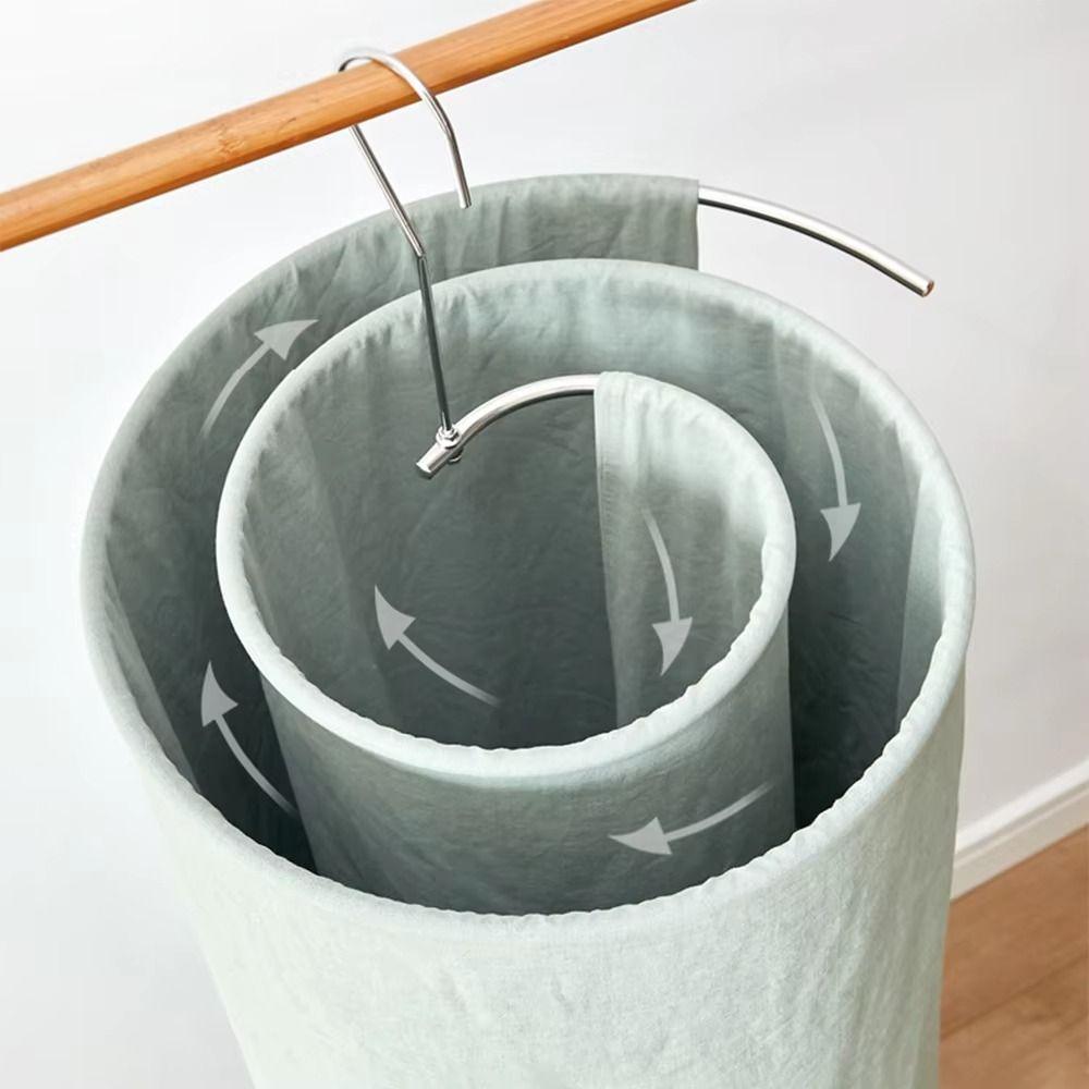 Rotating Quilt Sheet Hanger Round Spirals Clothes Pole Blanket Hanger Spirals Drying Rack Outdoor