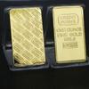 Слиток из тонкого золота с золотым покрытием с разными серийными номерами Смешной швейцарский банковский золотой слиток Реплика Современная памятная монета Подарок