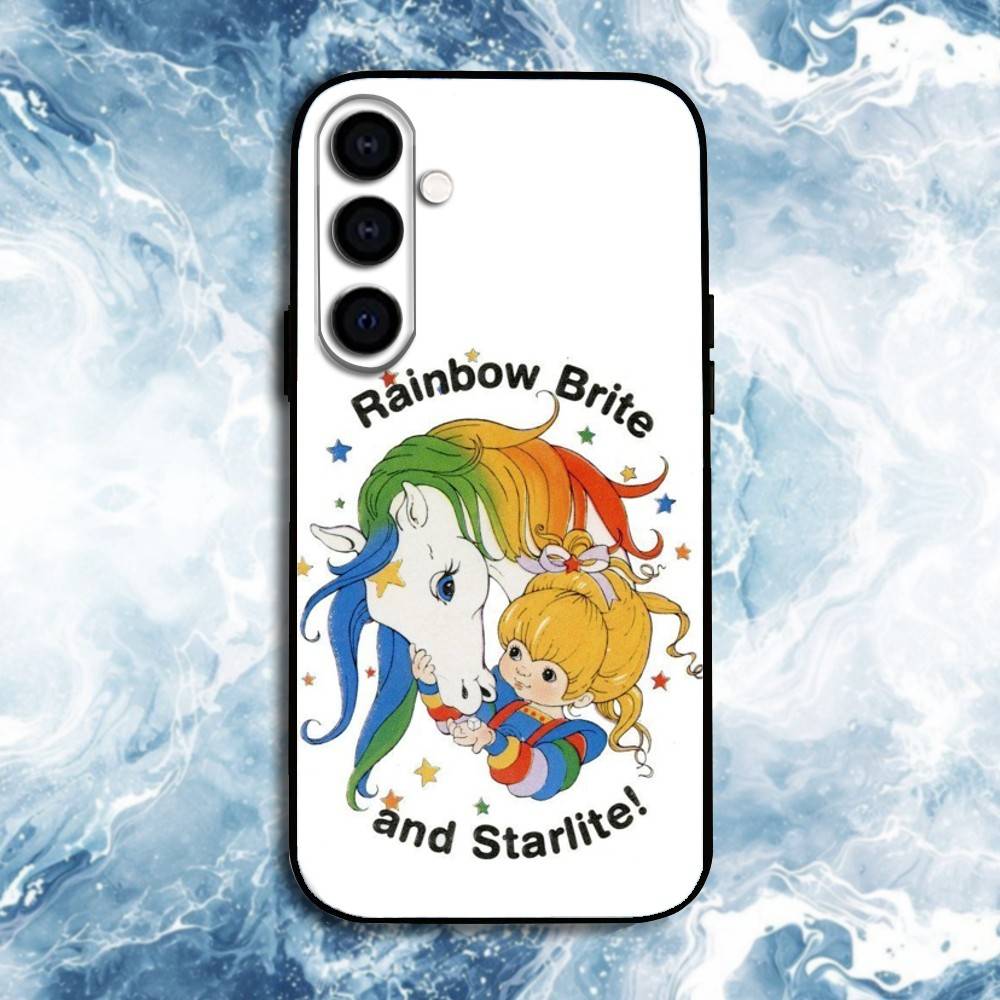 Cartoon R-Rainbow Brite Phone Case For Samsung Galaxy A73,A72,A71,A70,A53,A52,A51,Others Soft Black Shell