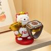Cute Creative Trophy Beckoning Cat Watch Holder Office Workstation Desk Decorative Ornament Birthday Gift