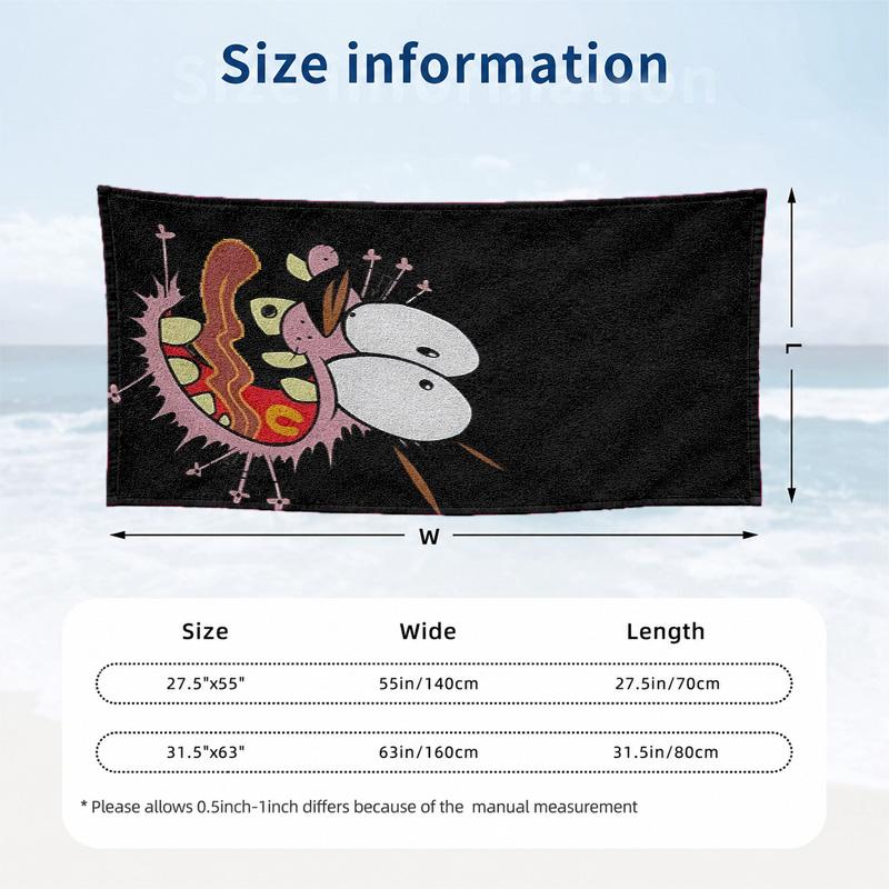 Brave Dog Microfiber Beach Towel Quick Dry Sand Free Lightweight Beach Towels for Travel Swimming Camping