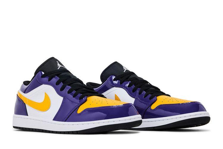 Мужские кроссовки Nike Jordan 1 Low SE Lakers Court Purple/White/Black/University Gold