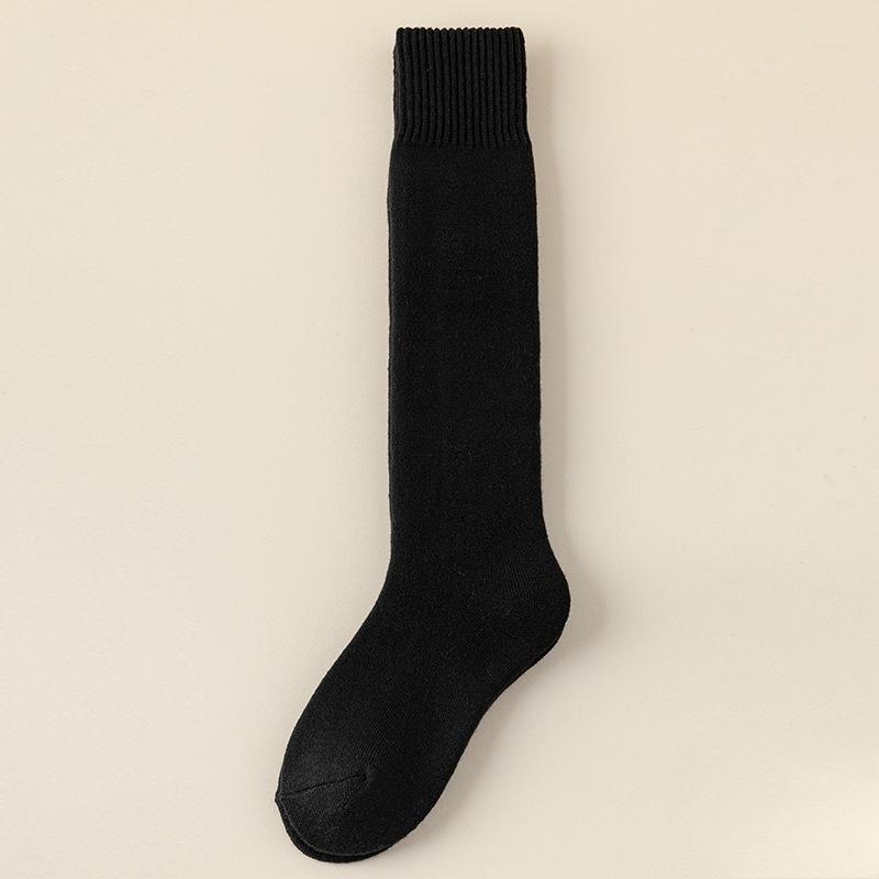 Thickened Cashmere Thigh-high Socks for Women, Cold-proof and Warm Wool Socks, Autumn and Winter Calf Socks for Men