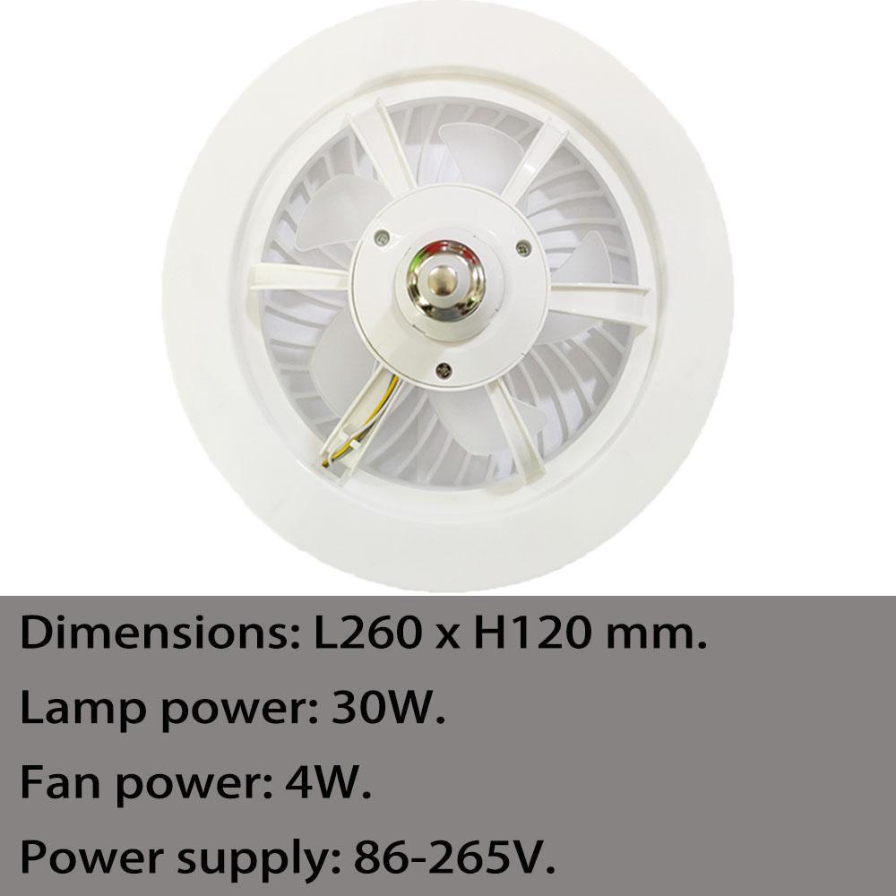 Умный потолочный вентилятор с подсветкой E27 Пульт дистанционного управления с регулируемой яркостью Потолочный вентилятор Лампа Малошумный комнатный ветровентилятор Свет для спальни Гостиная Кухня