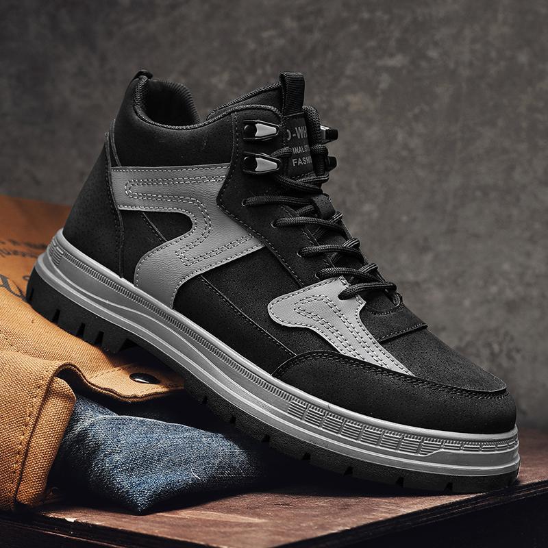 Мужская обувь 2025 новый осенний высокий верх ботинки Мартин мужская уличная рабочая обувь мужская спортивная и повседневная модная обувь молодежная