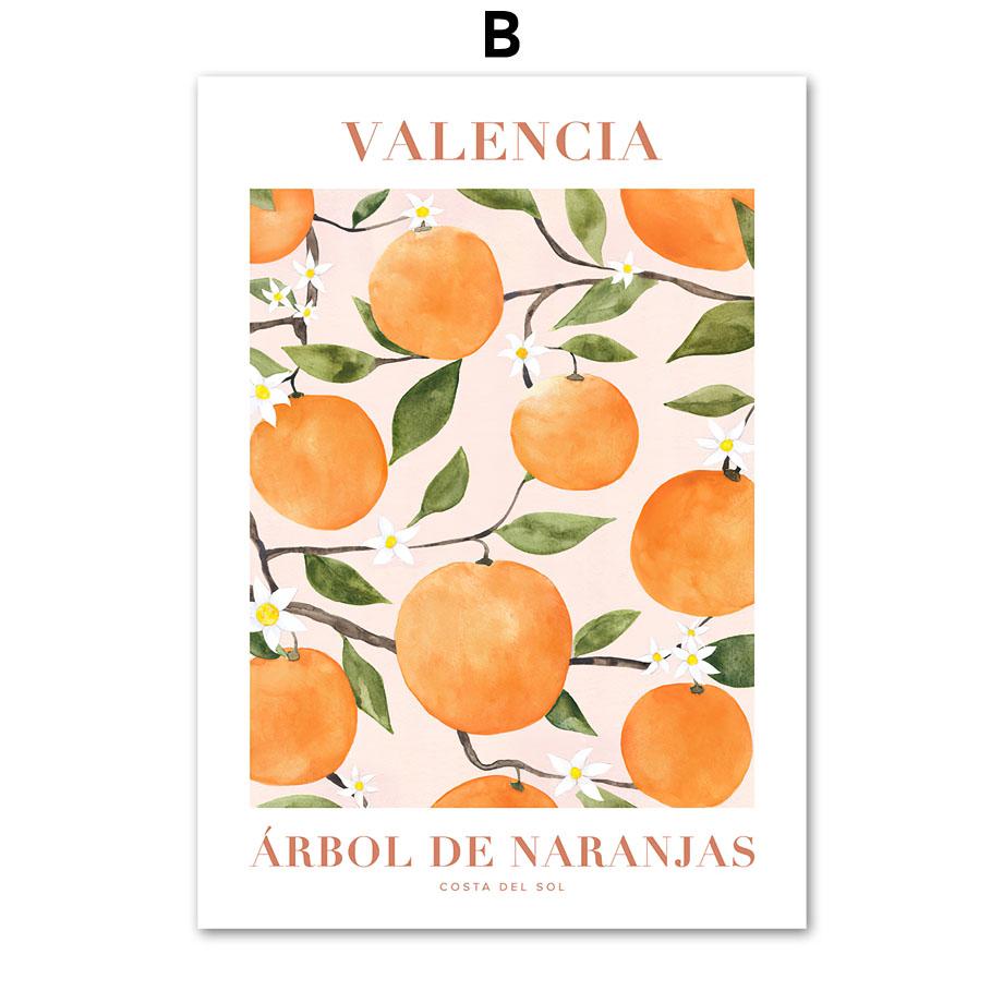 Цветочный фруктовый рынок, абстрактный скандинавский винтажный постер, современные настенные художественные принты, картины на холсте, украшения, фотографии для гостиной