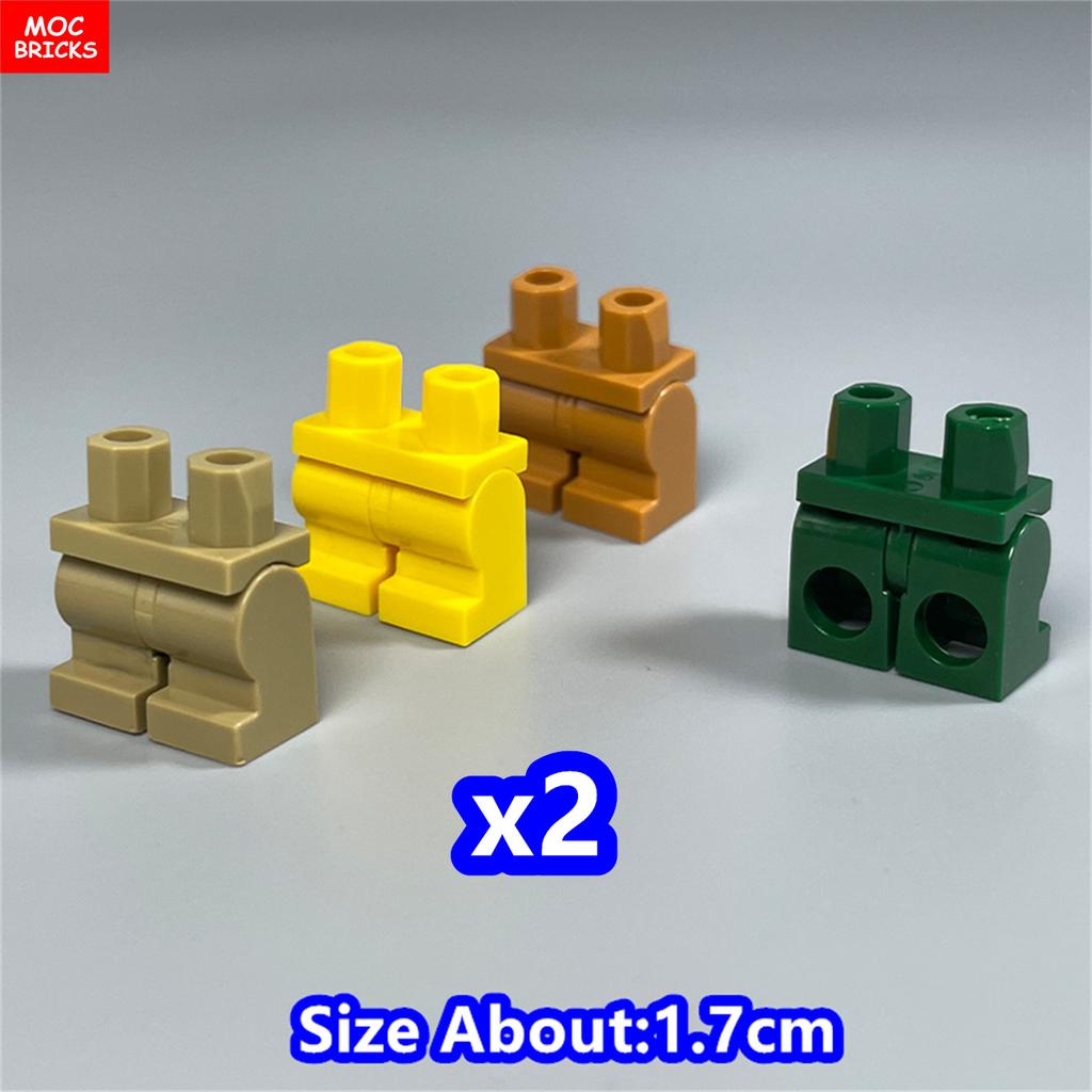 8 шт. Кубики MOC 17 мм Брюки Подвижные Короткие Ноги 970 см00 Часть Тела Одежда Модель Фигурка Сборка Строительные Блоки Игрушки Подарки