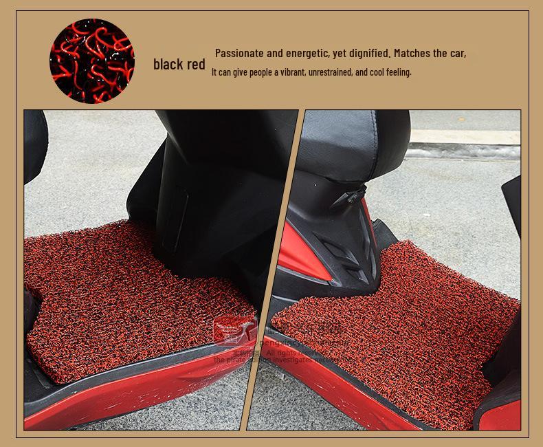 Thickened Silk Non-Slip Footrest Pad for Kymco LIKE180 Scooter, Rainproof