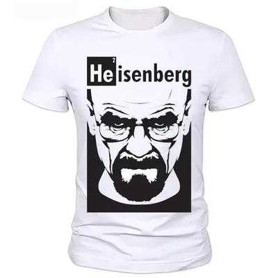 Летняя футболка с круглым вырезом Heisenberg для мужчин, с коротким рукавом, с принтом, повседневная, с принтом BreakingBad, футболка для мужчины, футболка Breaking Bad