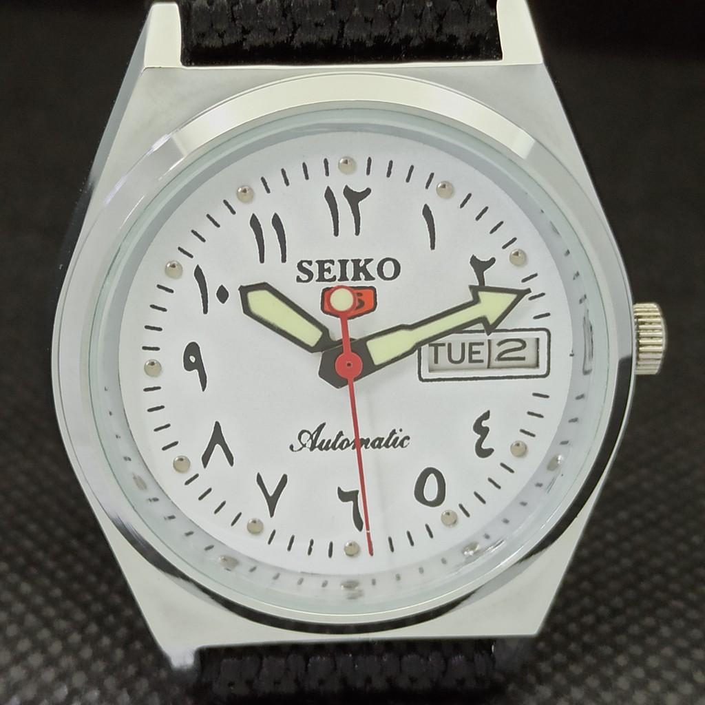 ВОССТАНОВЛЕННЫЕ ВИНТАЖНЫЕ SEIKO 5 AUTO 6309A ЯПОНИЯ МУЖСКИЕ АРАБСКИЕ ЧАСЫ 533c-a279891-2