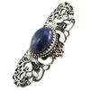 Серебряное кольцо с лазуритом 'Heaven' - 45x15 мм