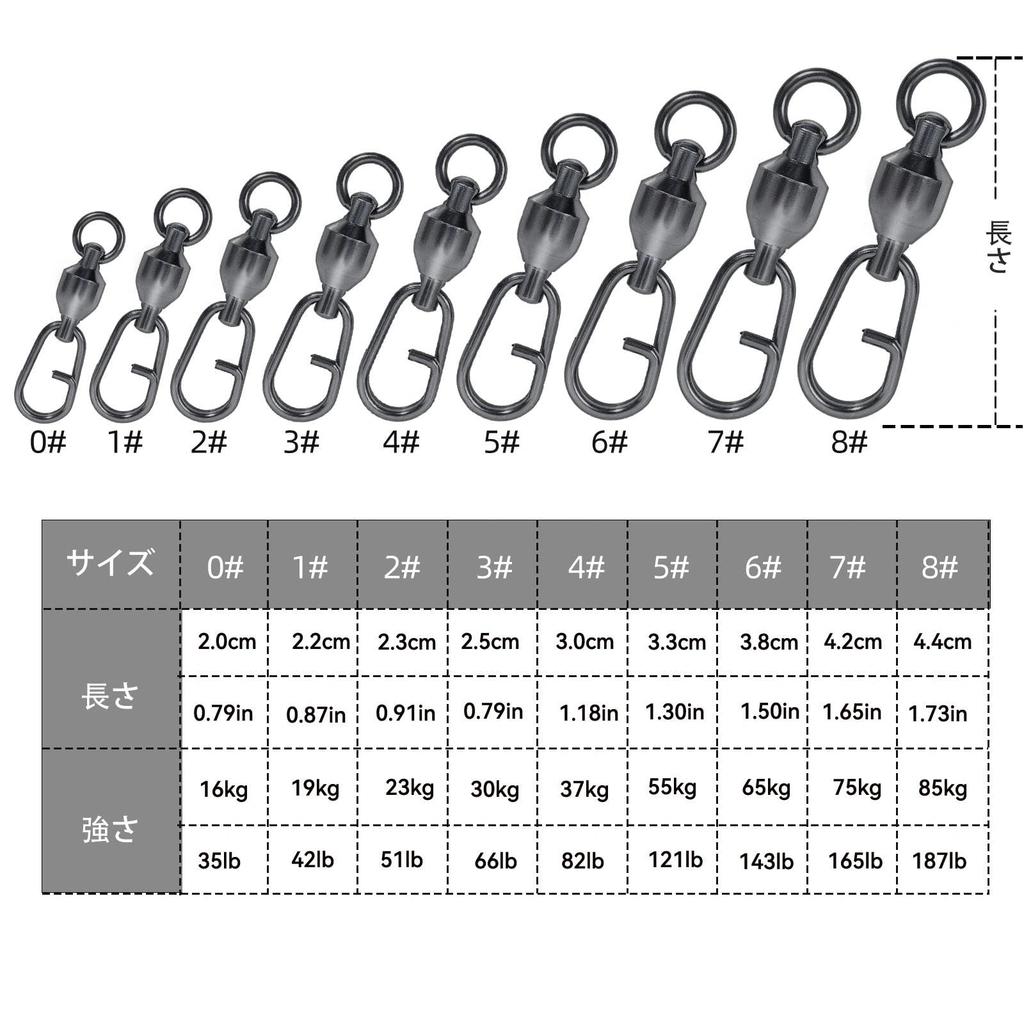 9KM DWLIFE Fishing Swivels Ball Bearing Stainless Freshwater Compatible & Snaps, 25-Piece Set, Quick-Change Snaps, High-Strength Swivels, Steel,