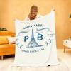 Luxurious P Paris B Baguette E Blanket Soft Throw Blanket for Home Bedroom Bed Sofa Picnic Travel Office Rest Cover Blanket Gift