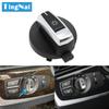 Black Headlight Lamp Switch Rotary Knob Button Cap For BMW 5 5GT 6 7 X3 X4 Series F10 F11 F07 F06 F01 F25 F26