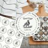 320 шт. Наклейки «Яйца перепелиные, свежие с фермы», круглые наклейки-этикетки 2 дюйма «Лоток с немытыми яйцами», клейкие наклейки PET для упаковки яиц в коробки, контейнеры, картонные коробки