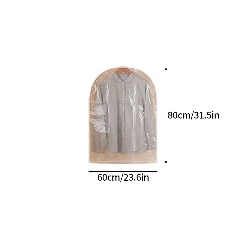 Чехол для одежды от пыли, прозрачный, для хранения костюма, пальто, полностью закрытый чехол для одежды из ЭВА Dustproo