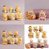 Adorable Butterbear Yellow Butter Bear Cute Blind Box Collectible Figurine Set