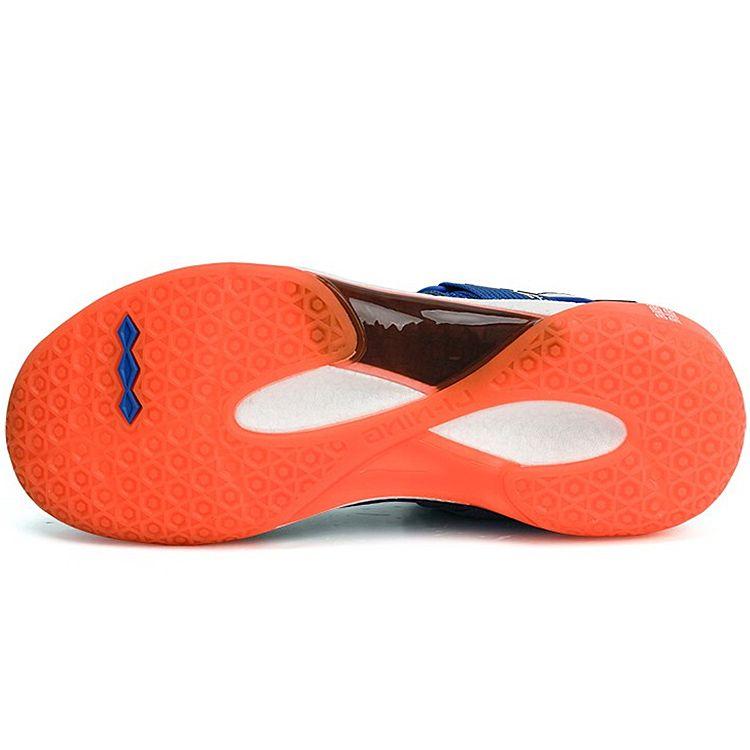 Кроссовки для бадминтона Li Ning Roar II прочные, амортизирующие, нескользящие, с высоким верхом, мужские, темно-синие, AYAQ011-1