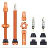 Wolf Tooth Tubeless Valve Stem Kit Orange Tubeless Valve Stem Kit 60mm Orange U1TLV-KIT60-ORG
