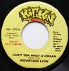 7-дюймовая пластинка MOUNTAIN LION - Can't Tek What A Gwaan KP022 Kickin Producti 2001 Ямайка Регги, Ска и Даб Б/У
