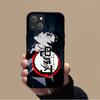 KK-10 Demon Slayer Soft Black Case for iPhone XR 14 15 11 12 13 6 7 8 X XS Pro Max Samsung S22 S23 S21 S24 FE Ultra S8 Plus