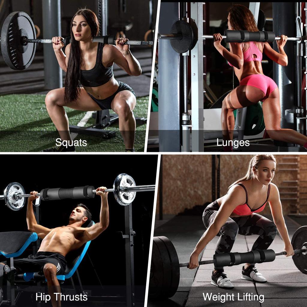 Подушечка для приседаний, подушечка для штанги для приседаний, выпадов, тренировки хип-траста, защитная подушечка для шеи и плеч, поддержка, пенопластовая губка, подушечка для штанги