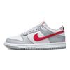 Dunk Low GS Серо-красные детские кроссовки Белые DV7149-001