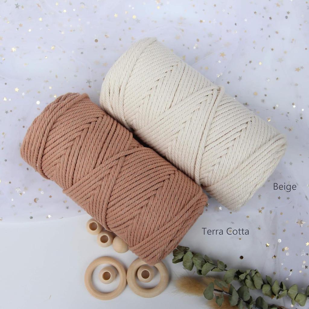 Шнур макраме 4 мм 100 м, хлопковая веревка, веревка, поделки, сделай сам, цветная нить, витой шпагат, ручное шитье, домашнее свадебное украшение