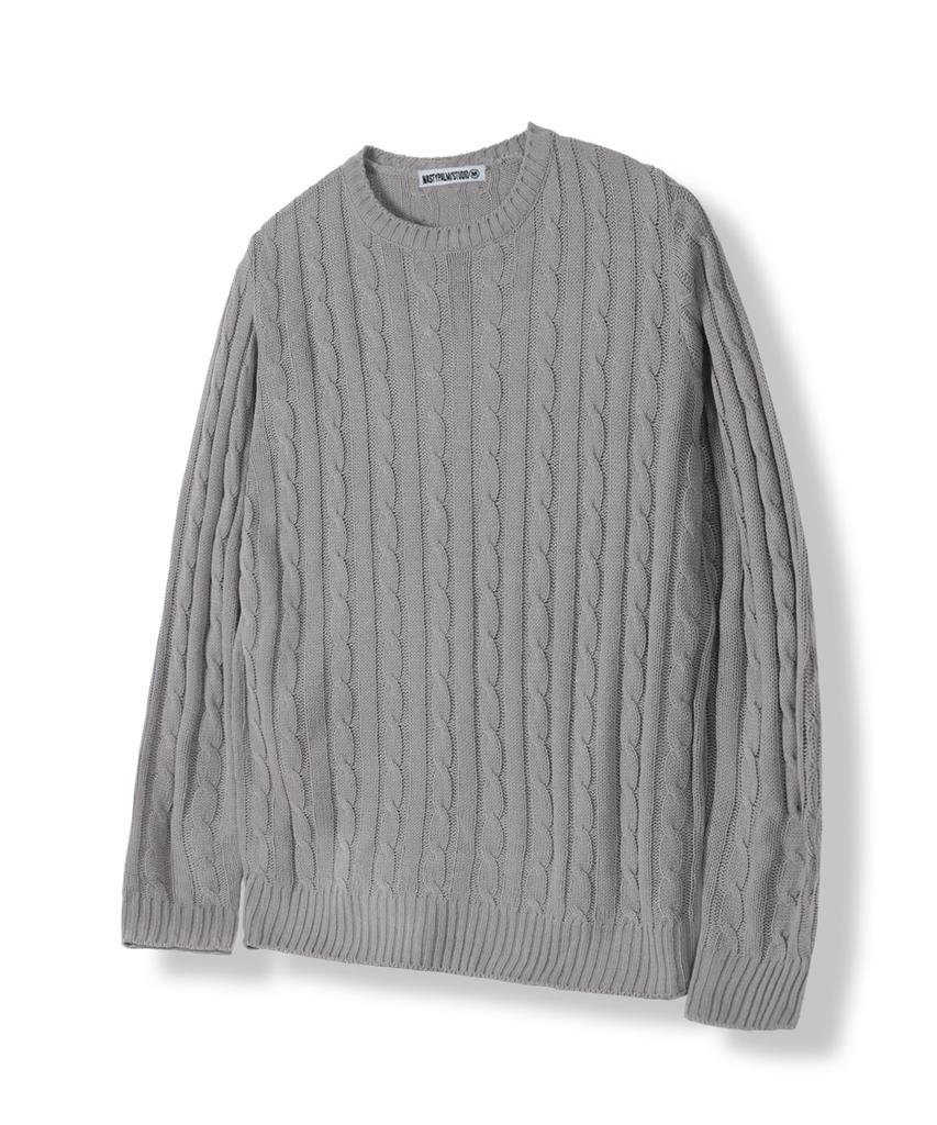 NP STUDIO [2Pack] Standard Round Cable Knit 9 Colors