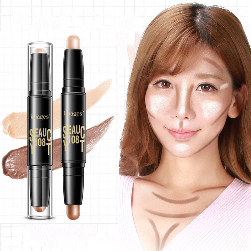 Double-Head Stereo Light and Shadow Concealer Stick Light and Long-lasting Concealer Cream
