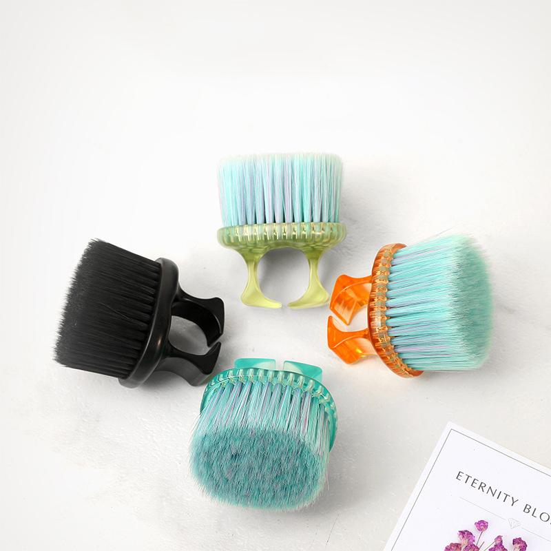 Hair Salon Professional Hair Cutting Cleaning Hair Brush Hairdressing Neck Brush Beard Styling Brush Ring Beard Brush