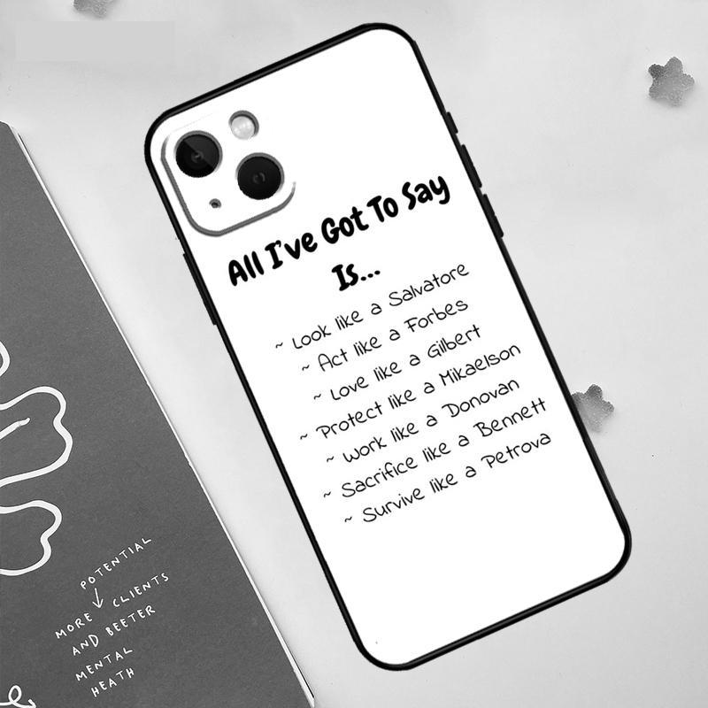 Чехол Damon and Stefan Vampire Diaries для Apple iPhone 16 15 14 13 12 11 Pro Max Mini XR 16e 15 16 Plus Защитная крышка