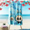 Custom NameBlue sky, clouds, birds, rabbits. Beach Towel Soft Microfiber Summer Towel Quick Dry Absorbent Towel for Beach Swimming Pool Travel