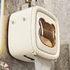 Wall Mounted Roll Paper Tube Box Waterproof Washcloth Storage Box Durable Toilet Paper Box  Home