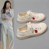 Повседневные парусиновые туфли женские 2025 лето новые дышащие на шнуровке цветные нейлоновые универсальные низкие спортивные кеды женские тренд