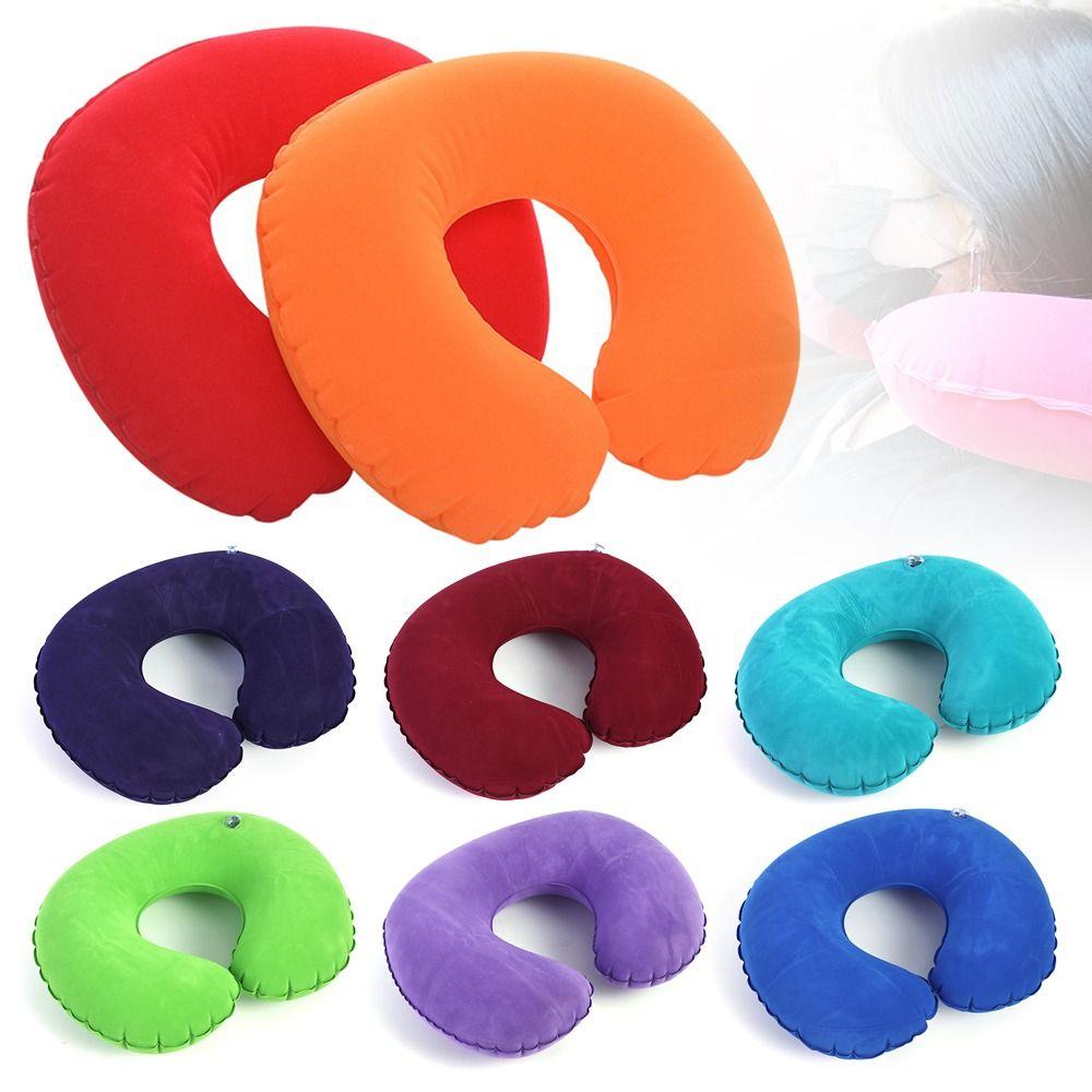 Travel Inflatable Neck Support Neck Cushion Neck Pillow Sleeping Pillow Office Nap Soft Pillow