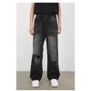 Long Trousers Broken Jeans Men's High Street Hip-hop Washed Loose Straight Pants Straight Loose Jeans for Men Fashionable and Comfortable Pants