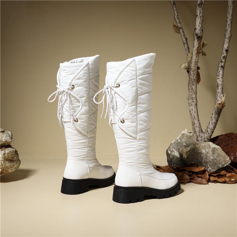 Женские зимние сапоги — это незаменимые теплые плюшевые хлопковые сапоги, удобные повседневные полусапоги большого размера.