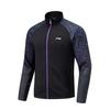 Серия настольного тенниса Li Ning Блок цветов На молнии Стойка воротник Удобная Дышащая Универсальная Кардиган Толстовка Унисекс толстовка Черная AWDU369-1