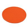 Round Silicone Heat Resistant Mat Non-Slip Coaster Placemat Saucepan Pot Holder