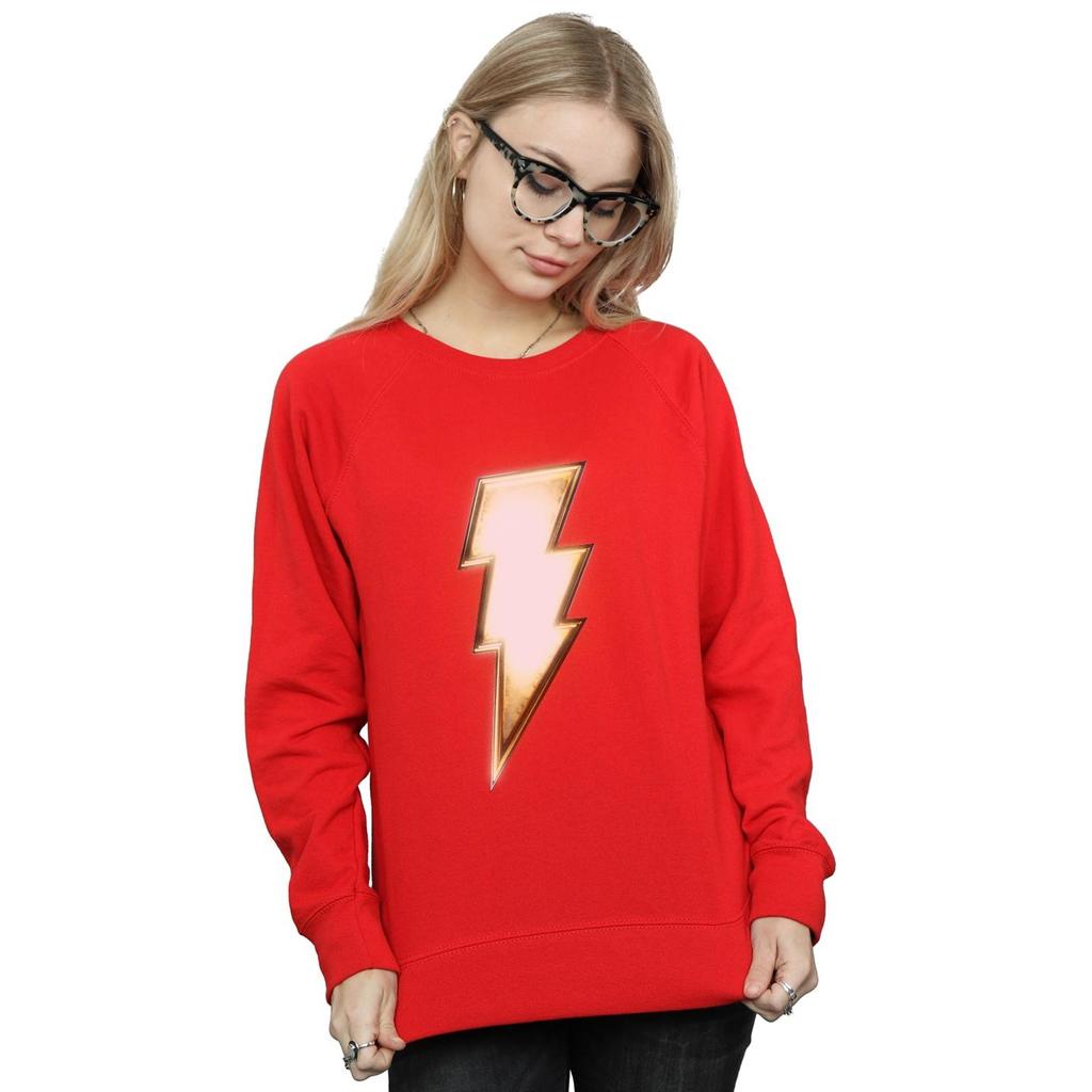 DC Comics Womens/Ladies Shazam Bolt Logo Sweatshirt
